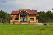 Дом из клееного бруса, лето
